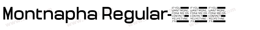 Montnapha Regular字体转换